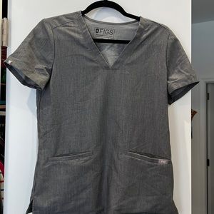 Figs Casma 3 Pocket Scrub Top - X-SMALL